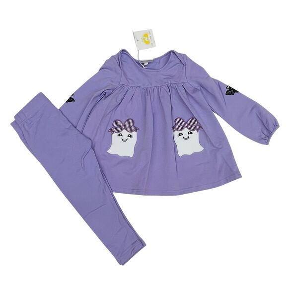 NWT The Yellow Lamb Size 8 Boo Bow Set - Picture 1 of 5